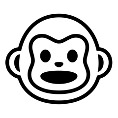 Noto Emoji Font monkey face emoji image