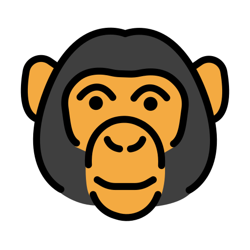 Openmoji monkey face emoji image