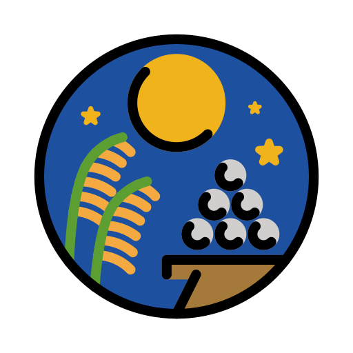 Openmoji moon viewing ceremony emoji image