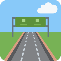 Twitter motorway emoji image