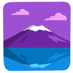 Facebook Messenger mount fuji emoji image