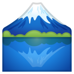 Google mount fuji emoji image