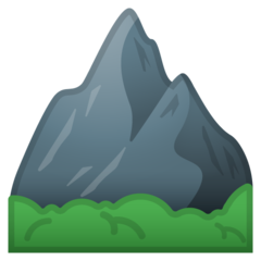 Google mountain emoji image