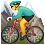 Whatsapp mountain bicyclist emoji image