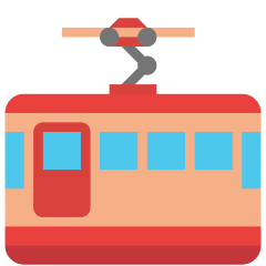 Skype mountain cableway emoji image