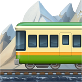 IOS/Apple mountain railway emoji image