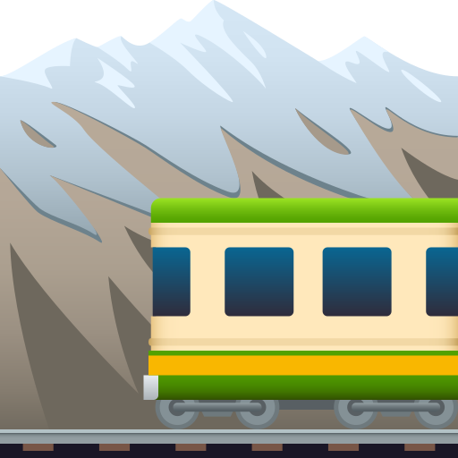 JoyPixels mountain railway emoji image