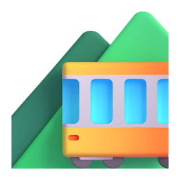 Microsoft Teams mountain railway emoji image