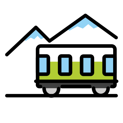Openmoji mountain railway emoji image