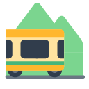 Toss mountain railway emoji image