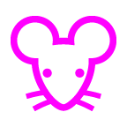 au by KDDI mouse face emoji image