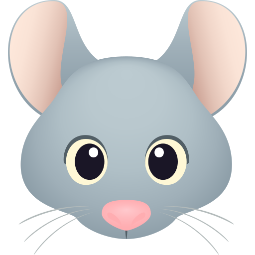 JoyPixels mouse face emoji image