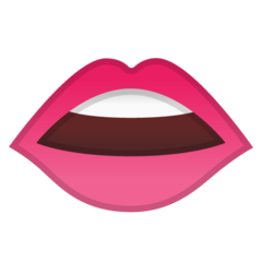 Google mouth emoji image