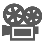 au by KDDI movie camera emoji image