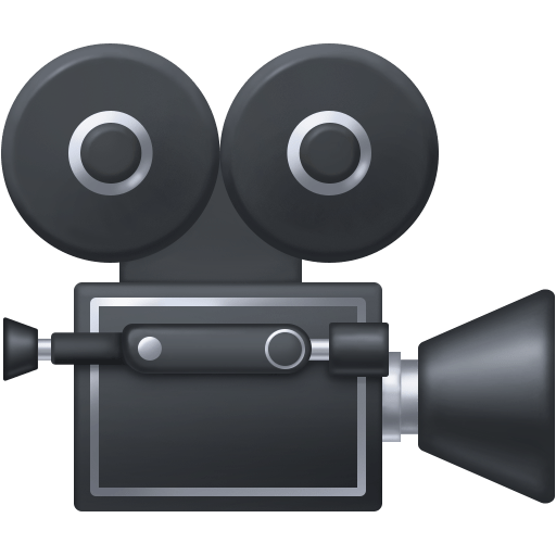 Facebook movie camera emoji image