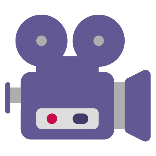 Microsoft movie camera emoji image