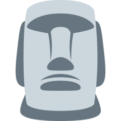 Twitter moyai emoji image