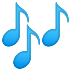 Google multiple musical notes emoji image
