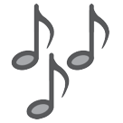HTC multiple musical notes emoji image
