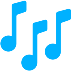 Mozilla multiple musical notes emoji image
