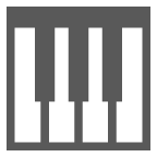 au by KDDI musical keyboard emoji image