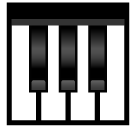 SoftBank musical keyboard emoji image