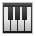 Sony Playstation musical keyboard emoji image