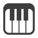 Toss musical keyboard emoji image