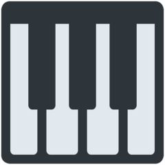 Twitter musical keyboard emoji image