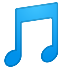 Google musical note emoji image