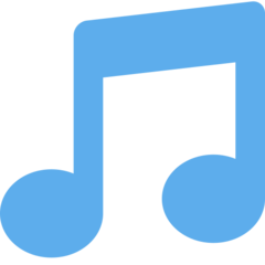 Twitter musical note emoji image