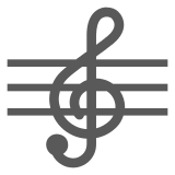 Docomo musical score emoji image