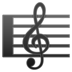 Google musical score emoji image
