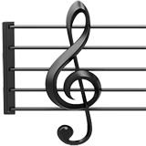 IOS/Apple musical score emoji image