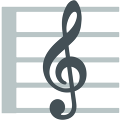 Mozilla musical score emoji image
