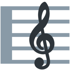 Twitter musical score emoji image