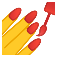 Google nail polish emoji image