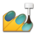 LG nail polish emoji image