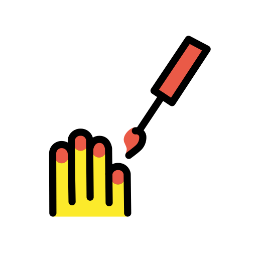 Openmoji nail polish emoji image