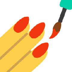 Skype nail polish emoji image