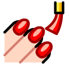 SoftBank nail polish emoji image