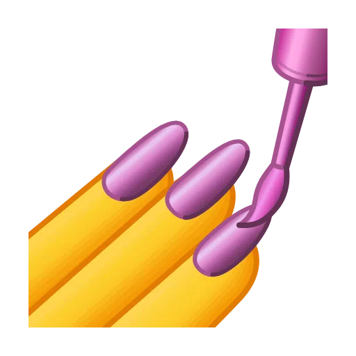 Telegram nail polish emoji image