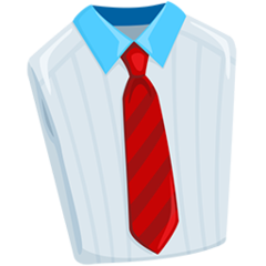 Facebook Messenger necktie emoji image