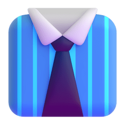 Microsoft Teams necktie emoji image