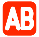 SoftBank negative squared ab emoji image