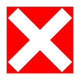 Docomo negative squared cross mark emoji image