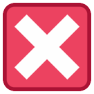 HTC negative squared cross mark emoji image