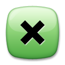 LG negative squared cross mark emoji image