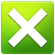Samsung negative squared cross mark emoji image