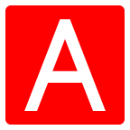 au by KDDI negative squared latin capital letter a emoji image